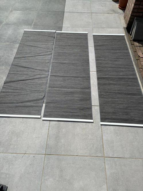 IKEA Paneelgordijnen Grijs + Rails, Huis en Inrichting, Stoffering | Gordijnen en Lamellen, Zo goed als nieuw, 150 tot 200 cm