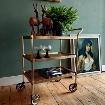 lucky Vintage Hollywood Regency Trolley formica chic! beschikbaar voor biedingen