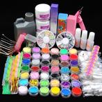 Nail Art Set / Nagel Coating Liquid Acryl Poeder Tips Lak, Nieuw, Make-up, Handen en Nagels, Verzenden