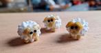 3 x handgemaakte lampwork glas kraal schaap, Hobby en Vrije tijd, Kralen en Sieraden maken, Verzenden, Nieuw, Kraal