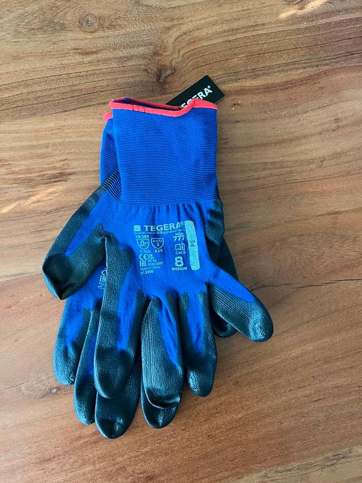 50 paar Tegera werkhandschoenen type 777 maat 8, Tuin en Terras, Werkkleding, Nieuw, Dames, Heren, Kinderen, Handschoenen, Ophalen of Verzenden