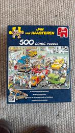 Puzzel Jan van Haasteren - in de autospuiterij, Hobby en Vrije tijd, Denksport en Puzzels, Ophalen of Verzenden, 500 t/m 1500 stukjes