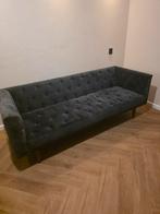 Grijze/Antraciet Velvet Bank, Huis en Inrichting, Banken | Sofa's en Chaises Longues, Ophalen, 75 tot 100 cm