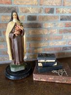 Brocante beeld Heilige Theresia op ( stolp) onderbord, Ophalen of Verzenden