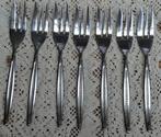 7 Vintage gebaksvorkjes, Esmeyer 18/10, Gebruikt, -, -, Ophalen of Verzenden
