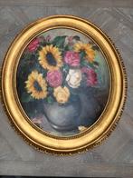 Klassiek schilderij bloemen van TH Jansen, Antiek en Kunst, Ophalen of Verzenden
