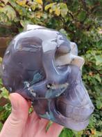 Agaat chalcedoon schedel skull, Ophalen of Verzenden, Mineraal