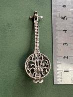 Miniatuur gitaar van zilver 800, Ophalen of Verzenden, Zilver