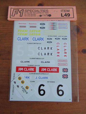 Lotus 49 - Siffert/Clark/Rindt (F1 Specialties 1/12) beschikbaar voor biedingen