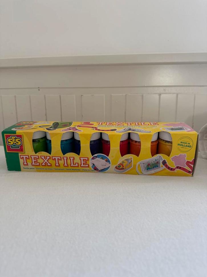 Textielverf Set - 1x gebruikt, Kinderen en Baby's, Speelgoed | Educatief en Creatief, Nieuw, Knutselen, Ophalen of Verzenden
