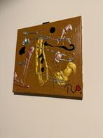 Kunstwerk schilderij kleurpalet luxe 30x30, Antiek en Kunst, Ophalen of Verzenden