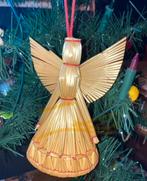 Vintage rieten engel, Ophalen of Verzenden, Gebruikt