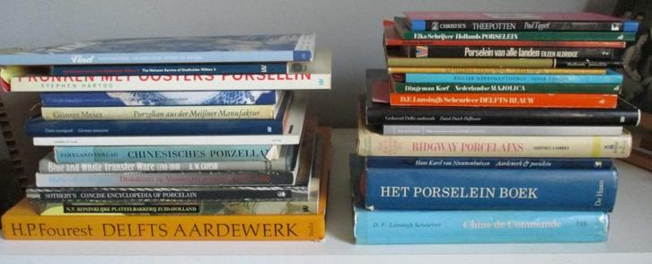 28 boeken, Porselein, naslag voor verzamelaar., Antiek en Kunst, Antiek | Boeken en Bijbels, Ophalen of Verzenden