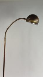Bronzen vloerlamp met buigbare halogeen spot. 130 cm. S35, Tweedehands verkoop, Tweedehands verkoop, Gebruikt, Ophalen of Verzenden