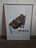 Paarden schilderij/poster, Huis en Inrichting, Woonaccessoires | Schilderijen, Tekeningen en Foto's, Ophalen, Zo goed als nieuw