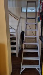 Hele hoge industrietrap bordestrap professioneel 8 treden, Ophalen, Zo goed als nieuw, Opvouwbaar of Inschuifbaar, 4 meter of meer