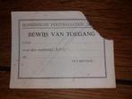 Bussum Busschemse FC BFC 1945 ticket voetbal kaartje, Eén persoon