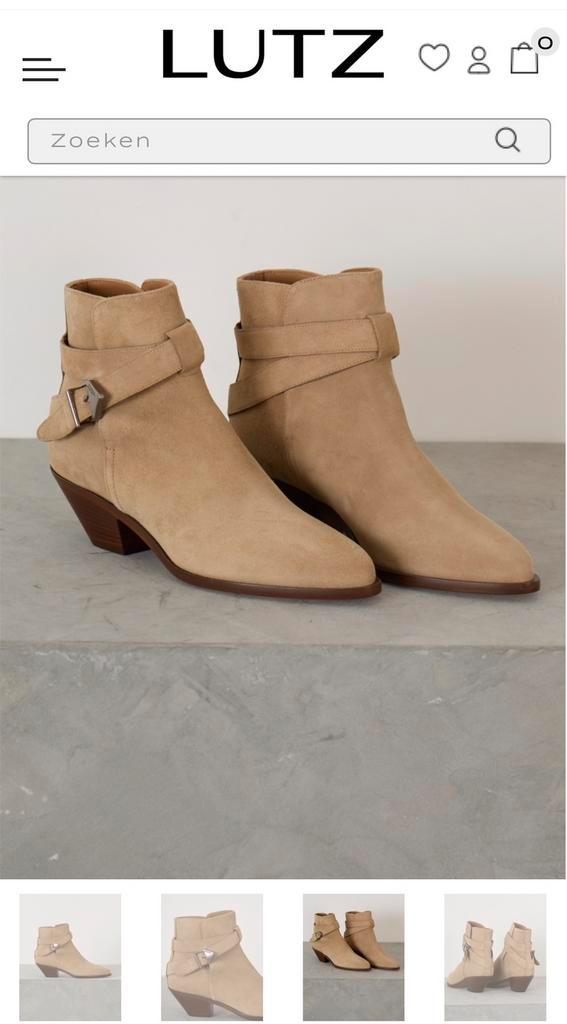 Isabel Marant Deivy Suède Enkellaarsjes Beige, Kleding | Dames, Schoenen, Nieuw, Beige, Verzenden