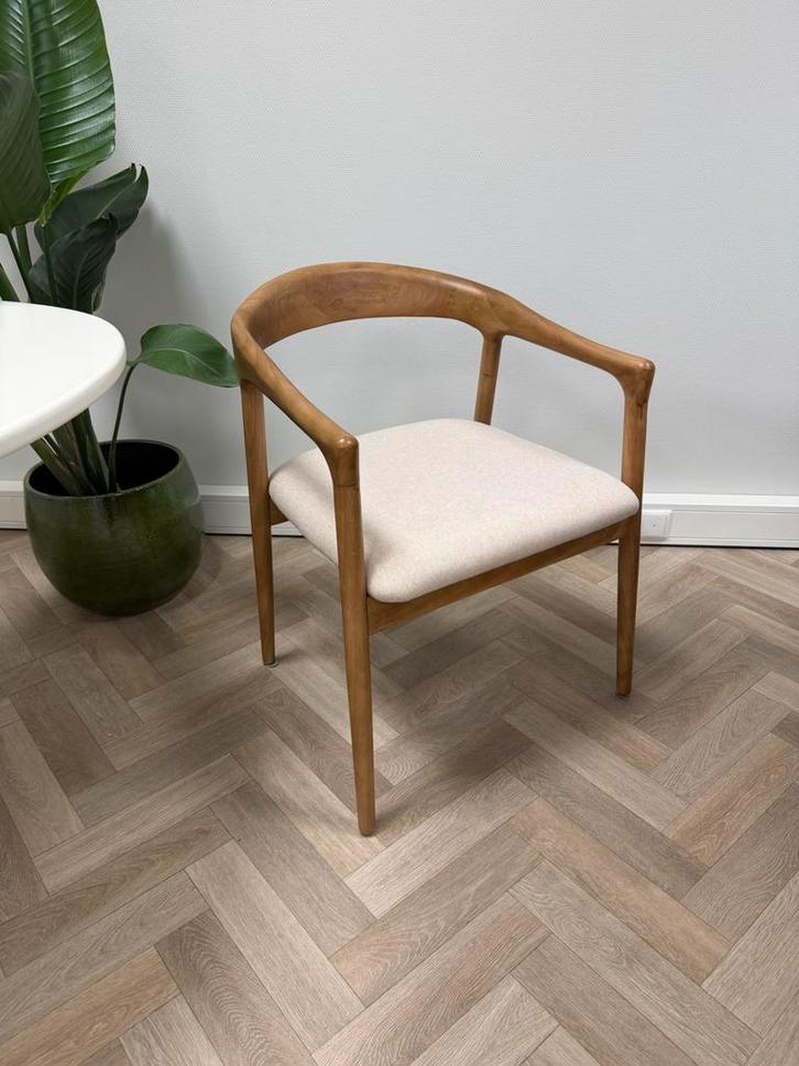 Japandi eetkamerstoelen eettafel stoelen eiken hout nieuw, Huis en Inrichting, Stoelen, Nieuw, Vijf, Zes of meer stoelen, Hout