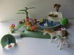 playmobil Sprookjeskasteel tuin met werkende fontein 4137, Ophalen of Verzenden, Gebruikt, Los playmobil