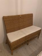 Mooie rieten bank Riviera Maison izgst, Huis en Inrichting, Ophalen, Minder dan 150 cm, Riet of Rotan, 75 tot 100 cm