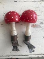 2 Oude Ajeko kerstbal paddestoelen, Ophalen of Verzenden, Zo goed als nieuw