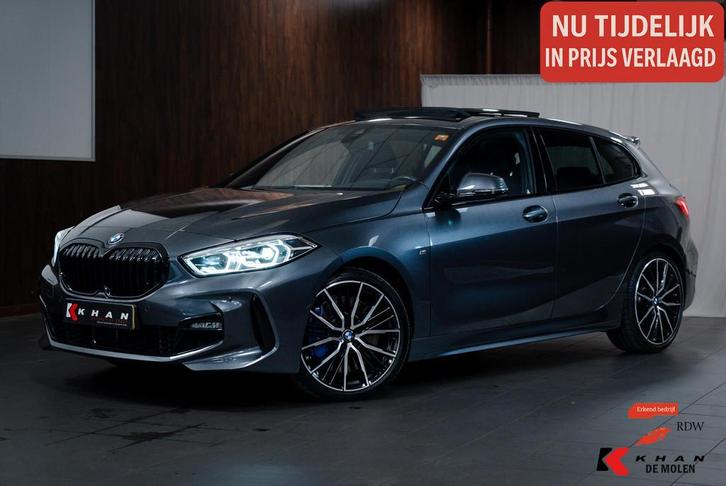 BMW 1-serie 118i High Executive M-Sport Pano|Sfeer|Dealer on, Auto's, BMW, Bedrijf, Te koop, 1-Serie, ABS, Airbags, Airconditioning
