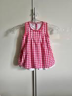 Name-It schattig roze-rood geruit wijd jurkje; mt 74, Meisje, Jurkje of Rokje, Name-it, Ophalen of Verzenden