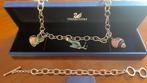 Ketting met drie swarovski bedels, Verzamelen, Swarovski, Ophalen of Verzenden, Zo goed als nieuw