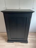 Antieke kast mat zwart 81 breed, Gebruikt, Antiek, Ophalen, 70 tot 120 cm