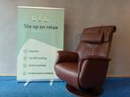 Sta op relax fauteuil Prominent Göteborg Als nieuw !, Ophalen of Verzenden, Zo goed als nieuw, Leer, 50 tot 75 cm