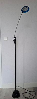 Zwarte Leeslamp / Vloerlamp  SMC met Blauw - Verstelbaar, Huis en Inrichting, Lampen | Vloerlampen, Ophalen, Metaal, Modern, 100 tot 150 cm