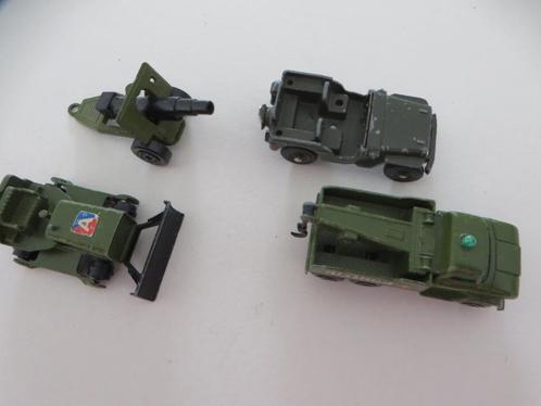 Set legervoertuigen (Dinky Toys / Matchbox), Hobby en Vrije tijd, Modelauto's | 1:43, Gebruikt, Auto, Dinky Toys, Ophalen of Verzenden