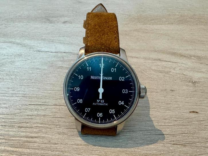 Meistersinger N 03 Automatik, Sieraden, Tassen en Uiterlijk, Horloges | Heren, Zo goed als nieuw, Polshorloge, Overige merken