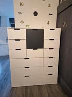 Ikea Nordli ladekast wit met 14 lades., Ophalen, Gebruikt, 25 tot 50 cm, Minder dan 100 cm