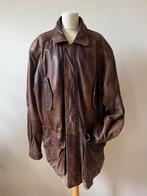 Vintage lederen jas XL, Ophalen of Verzenden, Zo goed als nieuw, Maat 56/58 (XL), Bruin