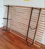 IKEA Bedframe 120x200 + Nachtkastje, Ophalen, Gebruikt, Bruin, Twijfelaar