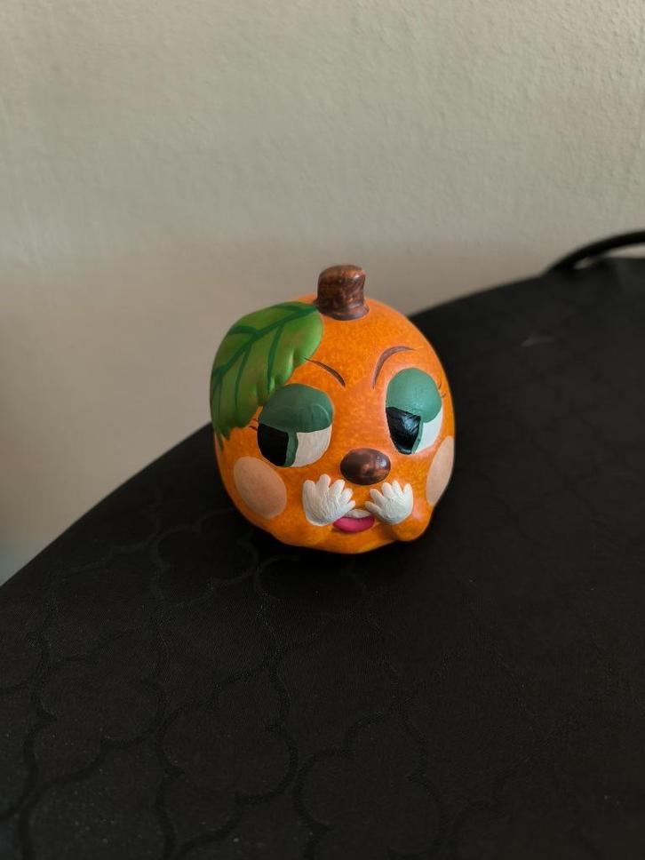 Vintage spaarpot – sinaasappel met gezichtje, Antiek en Kunst, Antiek | Keramiek en Aardewerk, Ophalen of Verzenden