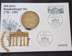 Brandenburger Tor Munt 1991 - Originele Envelop, Ophalen of Verzenden, Duitsland, Setje, Goud