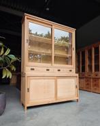 Smalle Schoolkast | Winkelkast Teak | Servieskast #2059, Huis en Inrichting, 200 cm of meer, 150 tot 200 cm, Ophalen of Verzenden