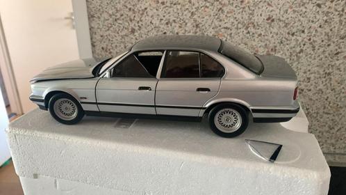 Bmw e34 535i minichamps grijs, Hobby en Vrije tijd, Modelauto's | 1:18, Zo goed als nieuw, Verzenden