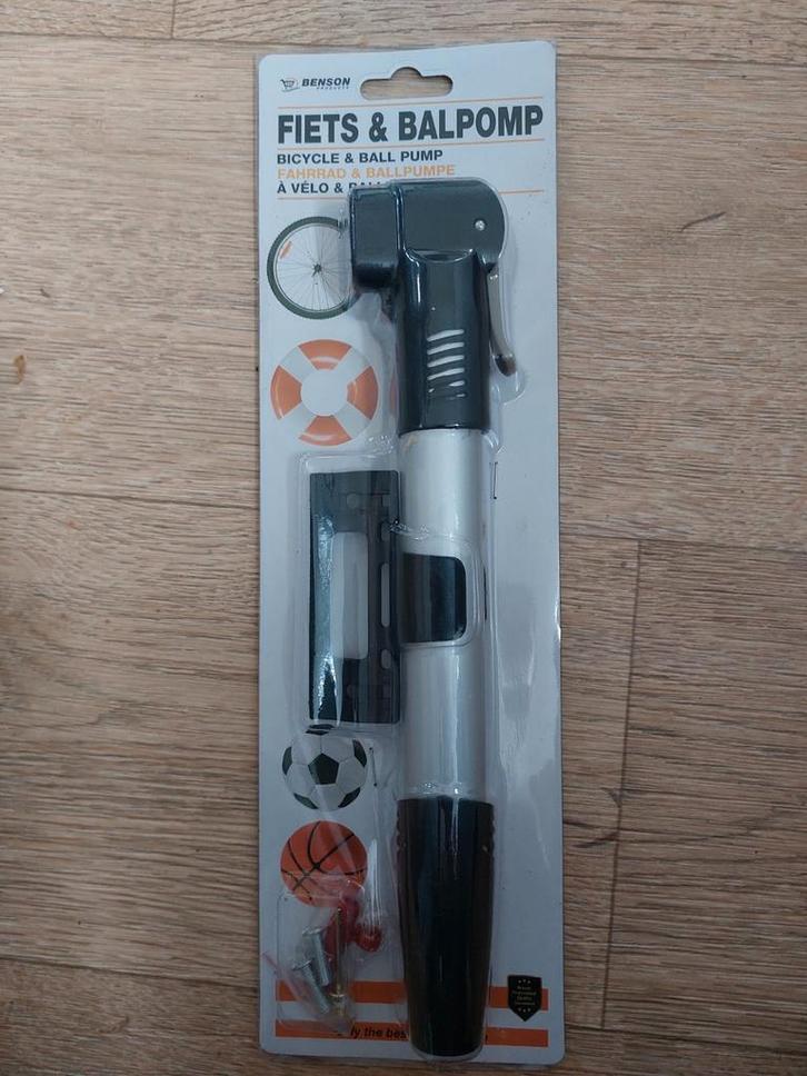 Benson Fiets & Balpomp - Nieuw in verpakking, Fietsen en Brommers, Fietsaccessoires | Fietspompen, Nieuw, Ophalen of Verzenden