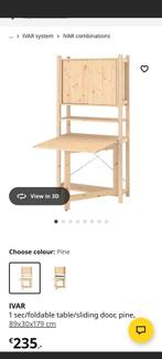 Ikea Ivar Werktafel met Opbergruimte - met Vlek, Scandinavisch, Grenenhout, 25 tot 50 cm, Gebruikt