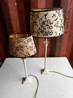2 tafellampjes., Gebruikt, 50 tot 75 cm, Klassiek, Ophalen of Verzenden
