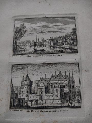 235/236 Nieuwersluis en Loenen Kronenburg Gravure dl 3 beschikbaar voor biedingen