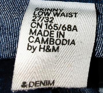 Jeans van H&M

Model: Skinny, Low Waist

Maat: 27/32 beschikbaar voor biedingen