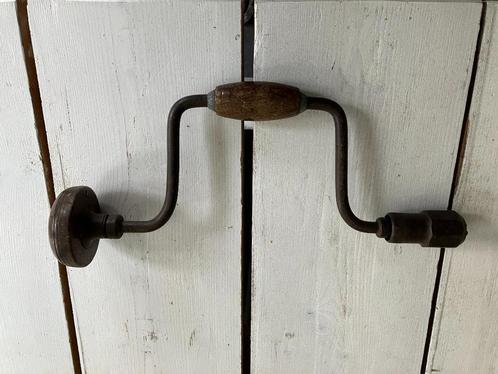 Vintage booromslag, handboor of slingerboor, Antiek en Kunst, Antiek | Gereedschap en Instrumenten, Ophalen of Verzenden