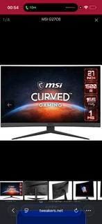 MSI Optix G27C6 27" 165Hz Gaming Monitor - Zo Goed Als Nieuw, Computers en Software, Monitoren, Gaming, Curved, VA, Full HD