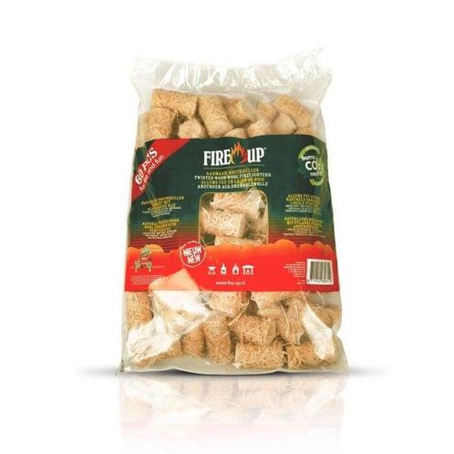 Fire up aanmaakhoutwol 60 stuks bbq starter, Tuin en Terras, Barbecue-accessoires, Nieuw, Ophalen of Verzenden