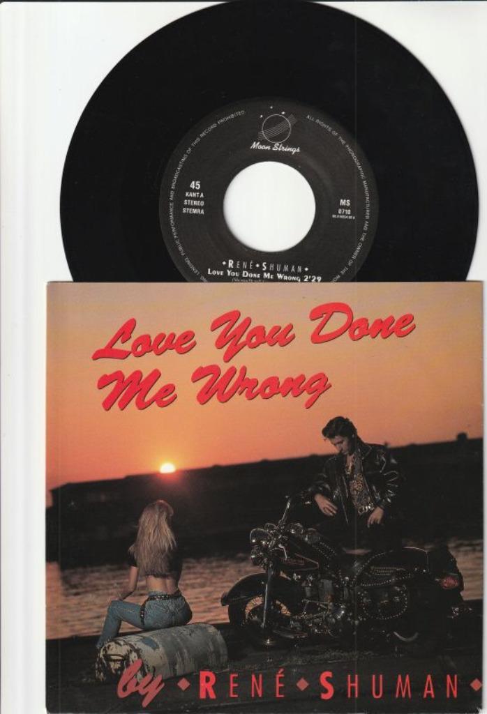 RENE SHUMAN -  LOVE YOU DONE ME WRONG //  DOWN TO THE BOTTOM, Cd's en Dvd's, Vinyl Singles, Zo goed als nieuw, Single, Pop, 7 inch